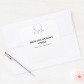 Rendre l'invisible visible — Autocollant pour plan (Enveloppe)