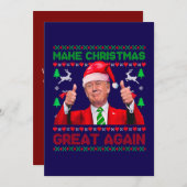 Rendre Noël super, Trump carte de Noël (Devant / Derrière)