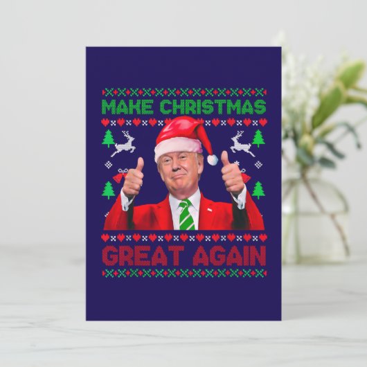 Rendre Noël super, Trump carte de Noël (Debout devant)