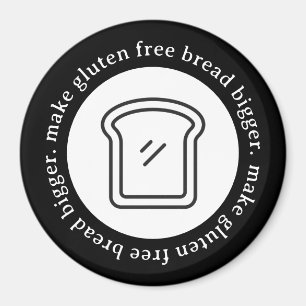Rendre sans gluten Pain plus grand Magnet du cercl