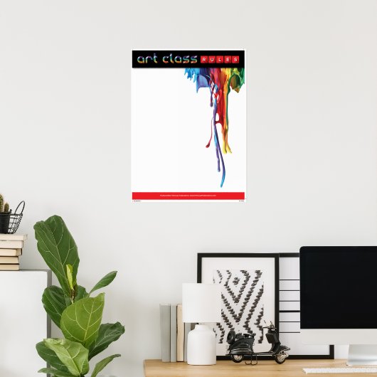 Rendre vos règles - Affiche vierge (Bureau à domicile)