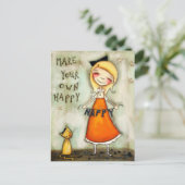 Rendre votre propre bonheur - Carte postale (Debout devant)