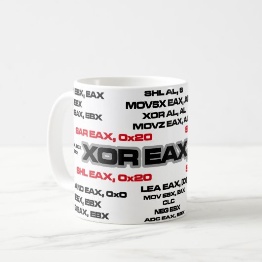 Rendre Zéro ZF==1 Mug Rouge (Devant gauche)