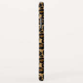 Rendy bladluipdruk met glitters Case-Mate iPhone case (Achterkant/rechts)