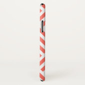 rendy coral Arrow diamantpatroon met monogram Case-Mate iPhone Case (Achterkant / rechts)