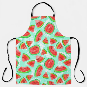 Rendy fruitpatroon. Artistieke watermeloen Schort