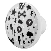 Rendy patroon keramische knop (Rechts)