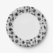 Rendy patroon papieren bordje (Voorkant)