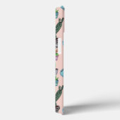 Rendy roze planten Cactus patroon Case-Mate iPhone Case (Achterkant / Rechts)