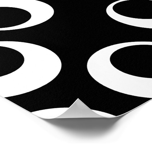 Rendy zwart-wit retro ontwerp. poster (Hoek)