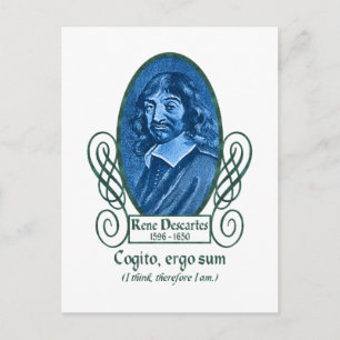 René Descartes Briefkaart