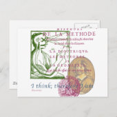 Rene Descartes Briefkaart (Voorkant / Achterkant)