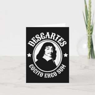 Rene Descartes Cogito Ergo Sum Quote Kaart