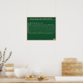René Descartes Mathématiques Affiches Citations (Cuisine)