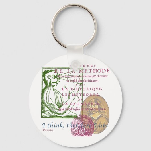 Rene Descartes Sleutelhanger (Voorkant)