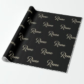 René Prénom Nom du papier cadeau (Déroulé)