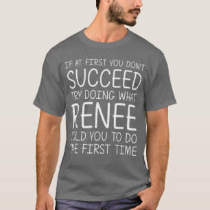 RENEE Cadeau Naam Gepersonaliseerde Verjaardag Gra T-shirt