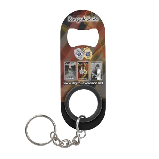 Renegade serie mini flesopening met Sleutelhanger Flessenopener (Voorkant)