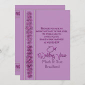 Reneing Wedding Vows - Radiant Orchid - Kaart (Voorkant / Achterkant)