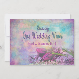 Reneing Wedding Vows - Uitnodiging Floral Elegance