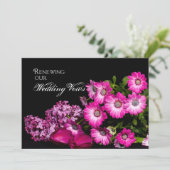 Reneing Wedding Vows - Uitnodiging - Paarse ventil (Staand voorkant)