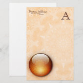 Renewal Jewel - Monogram Stationery Briefpapier (Voorkant / Achterkant)