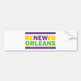 Renewed Orleans Bumpersticker