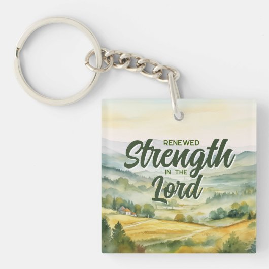 Renewed Strength in the Lord Christian Sleutelhanger (Voorkant)