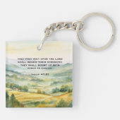 Renewed Strength in the Lord Christian Sleutelhanger (Achterkant)