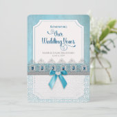 Renewing Wedding Vows Elegant Uitnodiging, Elegant Kaart (Staand voorkant)