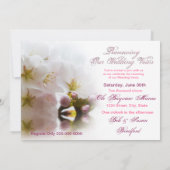 Renewing Wedding Vows - InvitationsCherry Blossom Kaart (Achterkant)