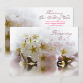 Renewing Wedding Vows - InvitationsCherry Blossom Kaart (Voorkant / Achterkant)