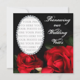 RENEWING Wedding Vows - Uitnodiging - Ovale Foto