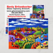 Renie Britenbucher Artist Briefkaart (Voorkant / Achterkant)