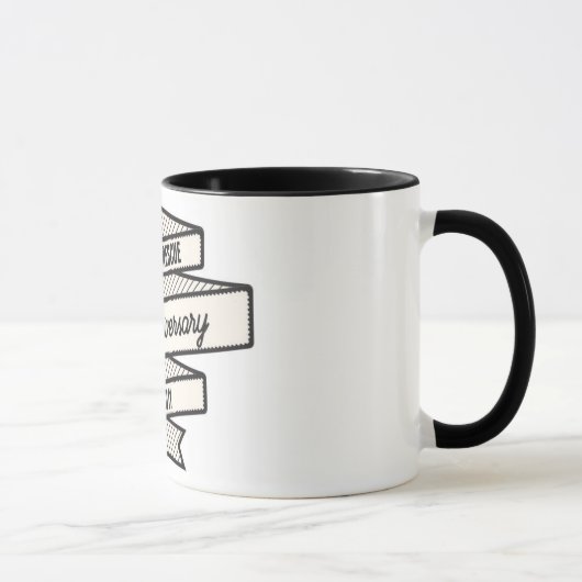 RENIFLEZ l'anniversaire - tasse de logo d'Edition (Droite)