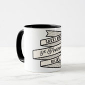 RENIFLEZ l'anniversaire - tasse de logo d'Edition (Devant gauche)