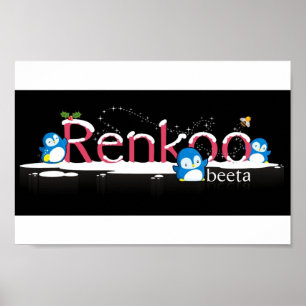 Renkoo Penguin Logo Poster