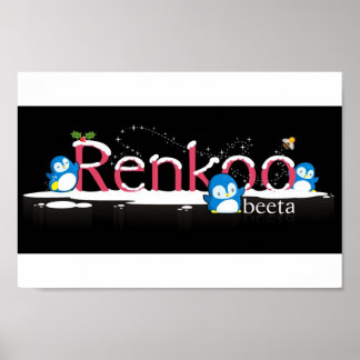 Renkoo Penguin Logo Poster