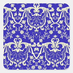 Rennaisance Damask #1 @ Sonolotre Vierkante Sticker