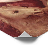 Rennaisance Unicorn en Lady Raphael Painting Poster (Hoek)