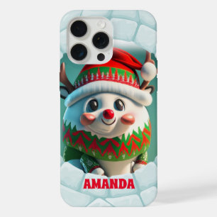 Renne 3D Noël Nom Personnalisé