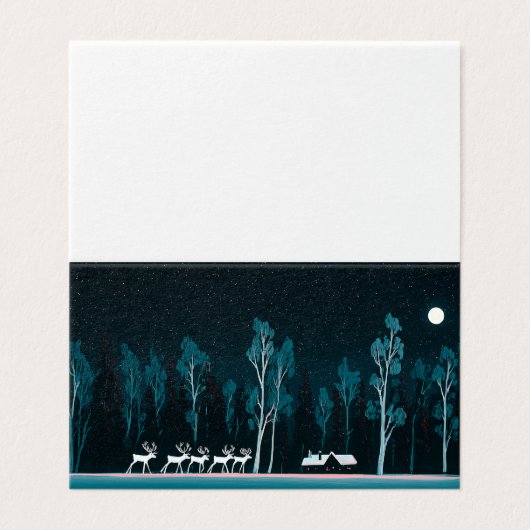 Renne Blanche, Cabine Neige, Nuit Lune (Outside Unfolded)