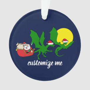 Renne de dragon pilotant Noël de Père Noël Slei