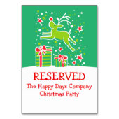 Renne de Noël sauter carte de table réservée (Par défaut)