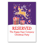 Renne de Noël sauter carte de table réservée (Par défaut)