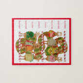 RENNE DU PÈRE NOËL Puzzle 8x10 (Horizontal)