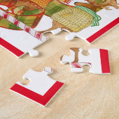 RENNE DU PÈRE NOËL Puzzle 8x10 (Côté)