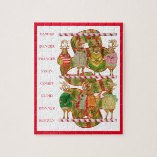 RENNE DU PÈRE NOËL Puzzle 8x10
