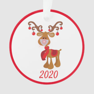 Renne Rudolph avec masque 2020 Quarantaine