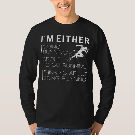 Rennen, lachen, herhalen: grappig hardlopen T-shir T-shirt (Voorkant)